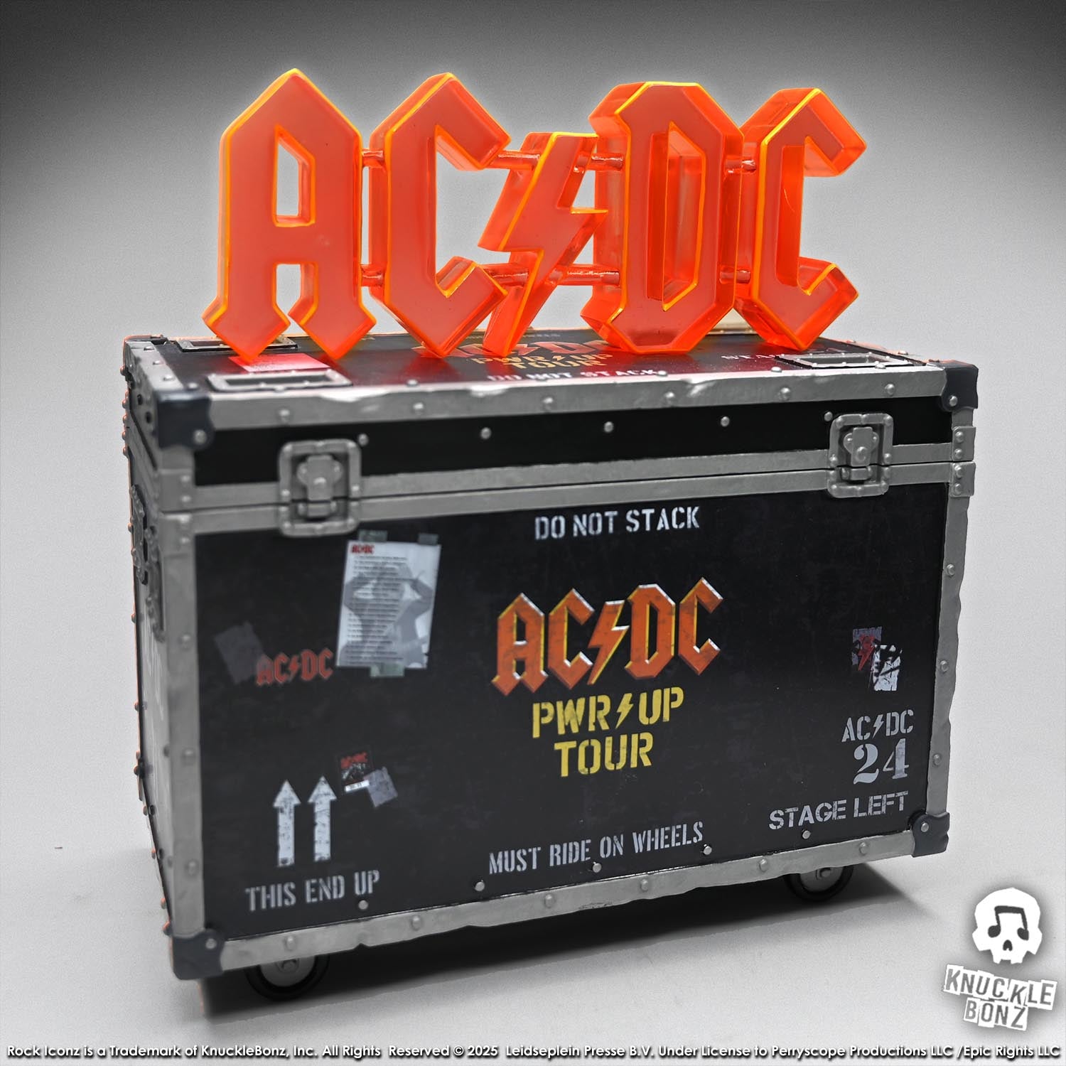 AC/DC PWR UP Road Case KnuckleBonz Statue