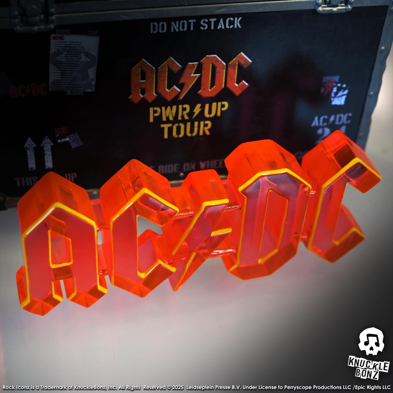 AC/DC PWR UP Road Case KnuckleBonz Statue