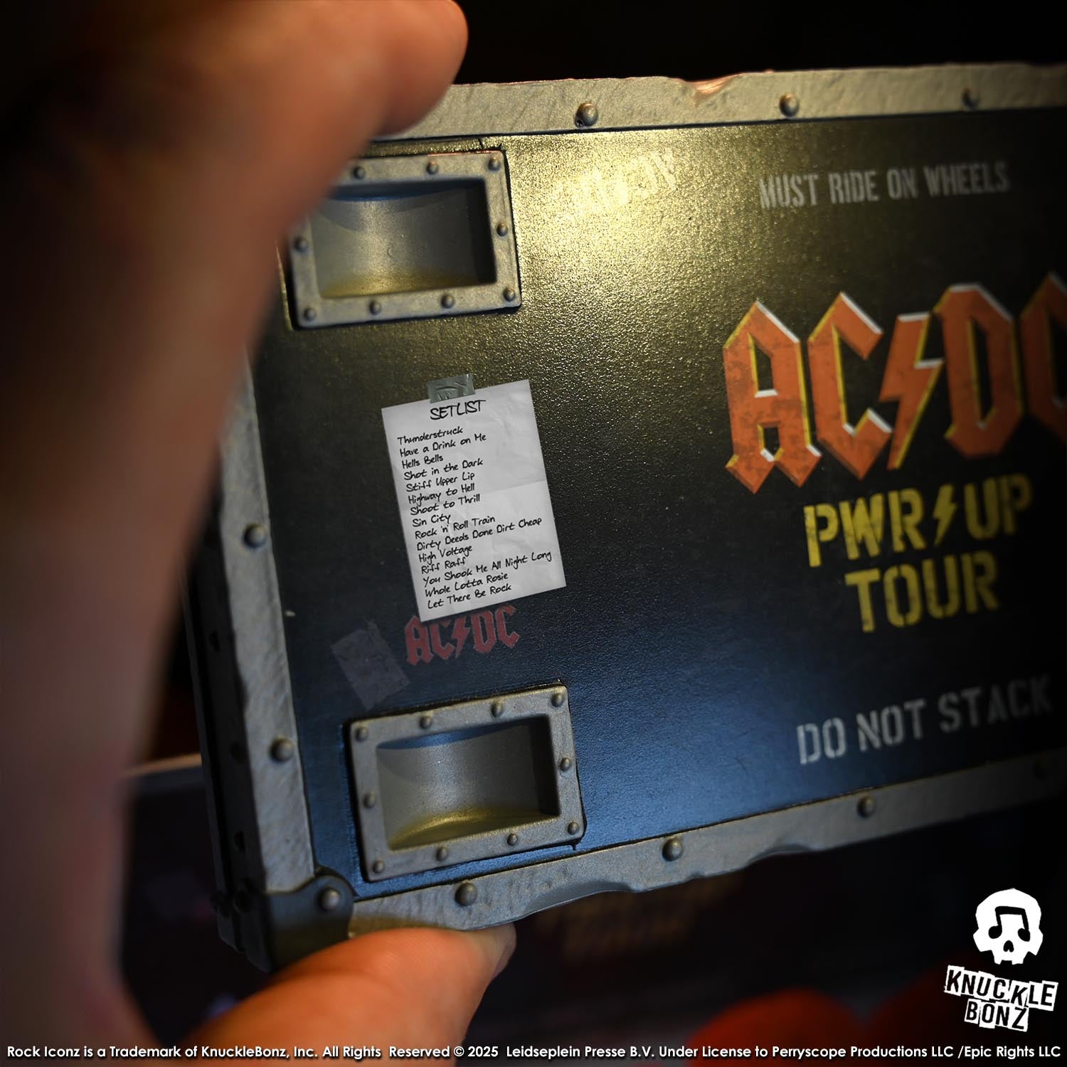 AC/DC PWR UP Road Case KnuckleBonz Statue