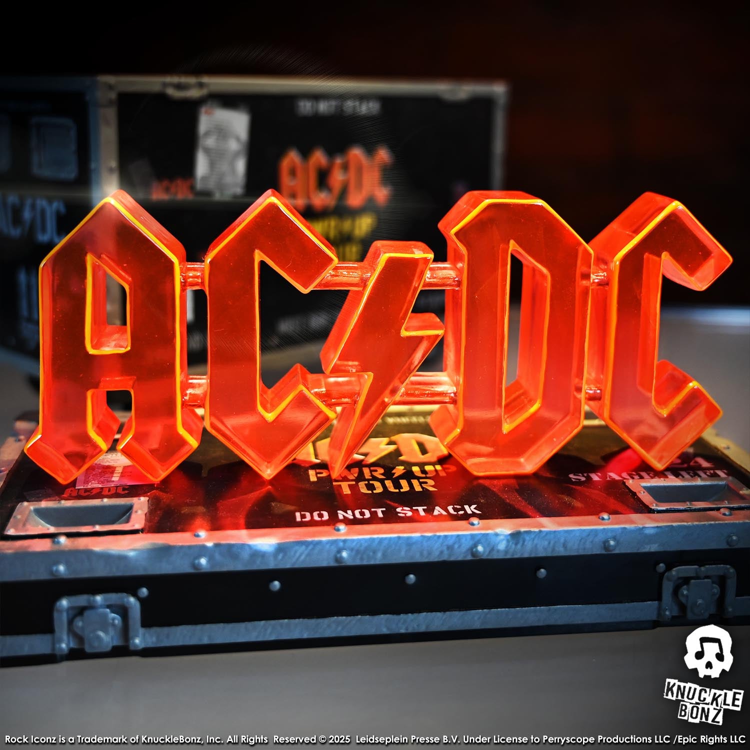 AC/DC PWR UP Road Case KnuckleBonz Statue