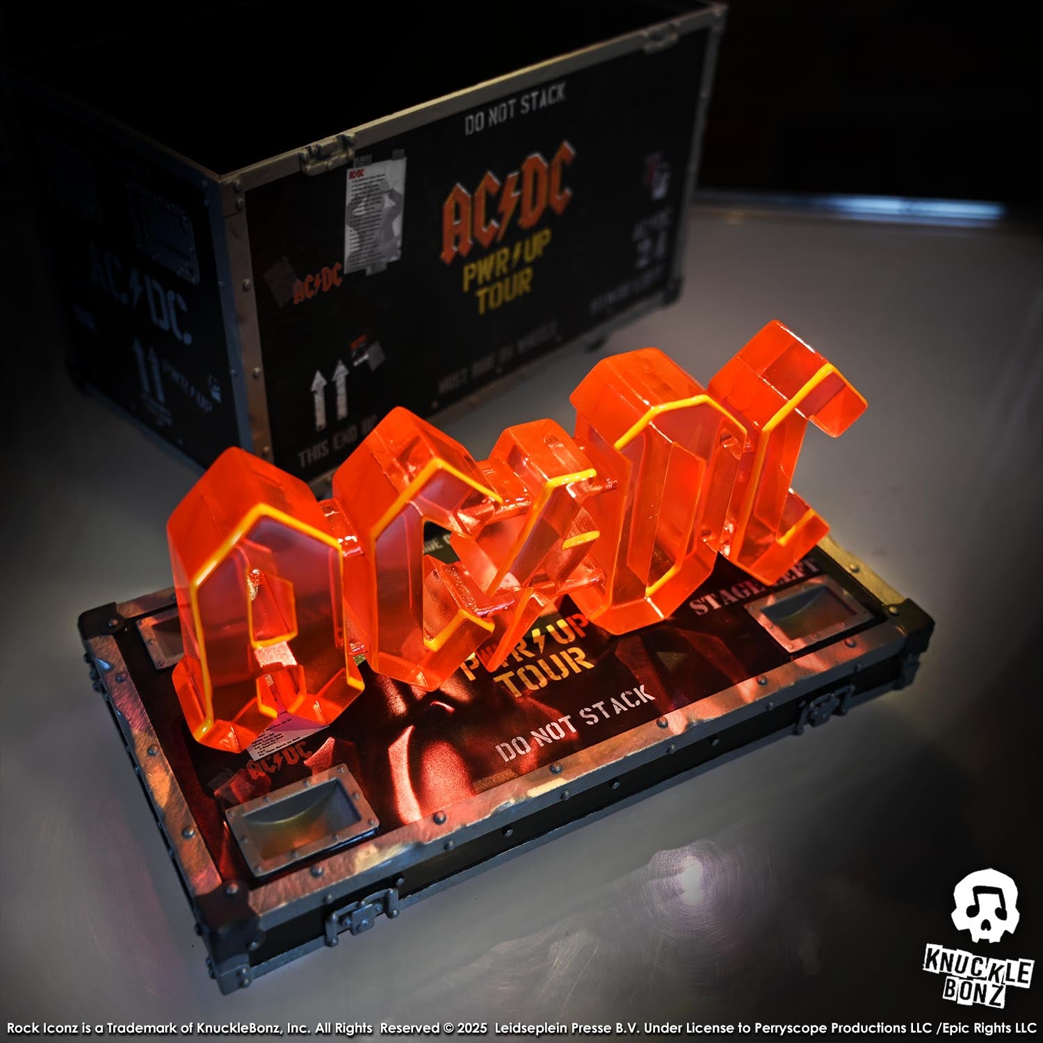 AC/DC PWR UP Road Case KnuckleBonz Statue
