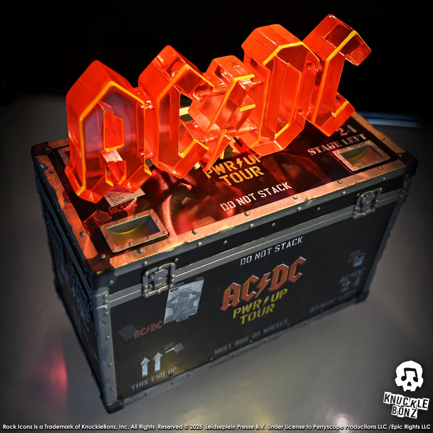 AC/DC PWR UP Road Case KnuckleBonz Statue