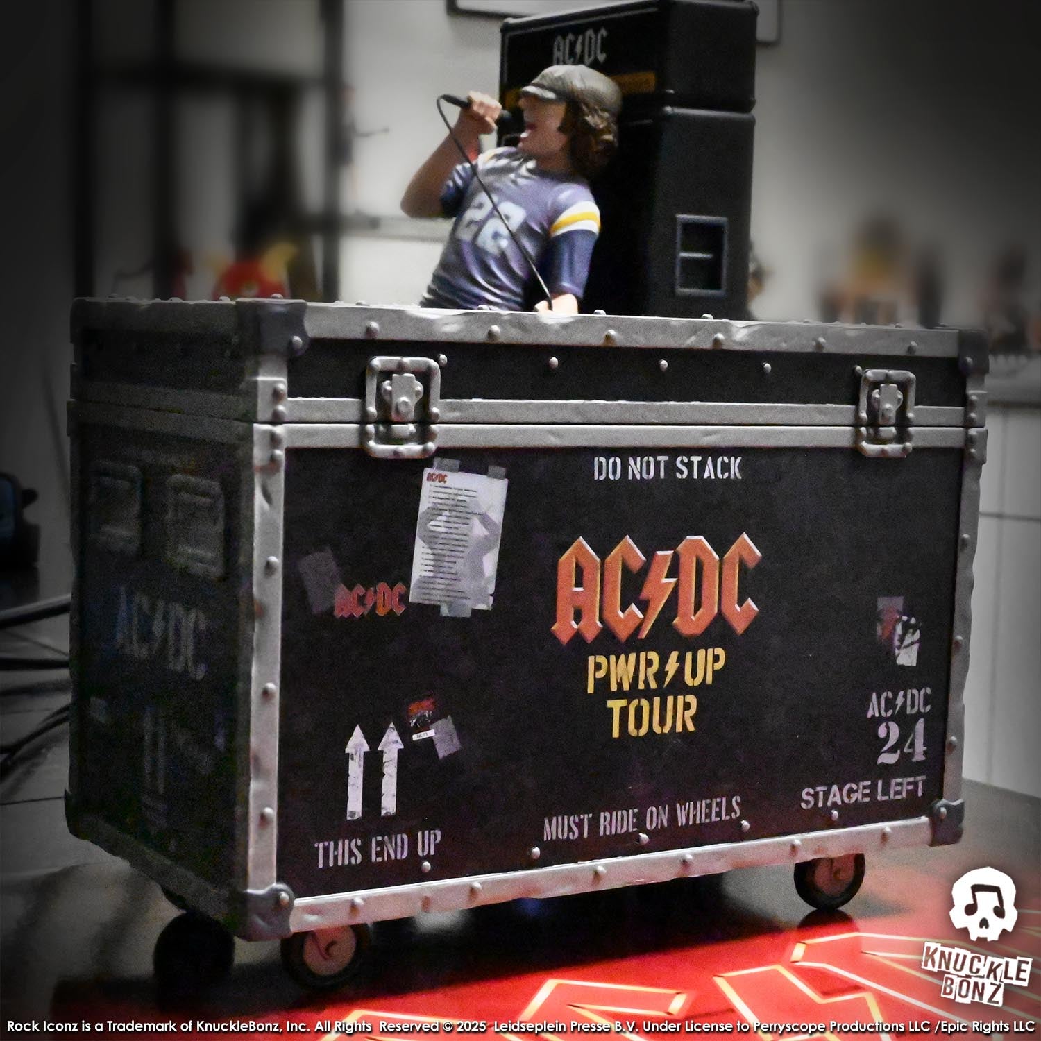 AC/DC PWR UP Road Case KnuckleBonz Statue