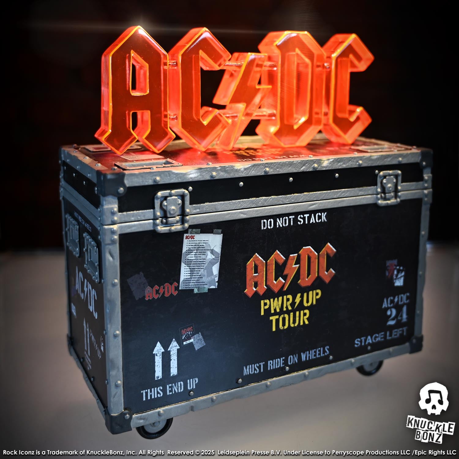 AC/DC PWR UP Road Case KnuckleBonz Statue