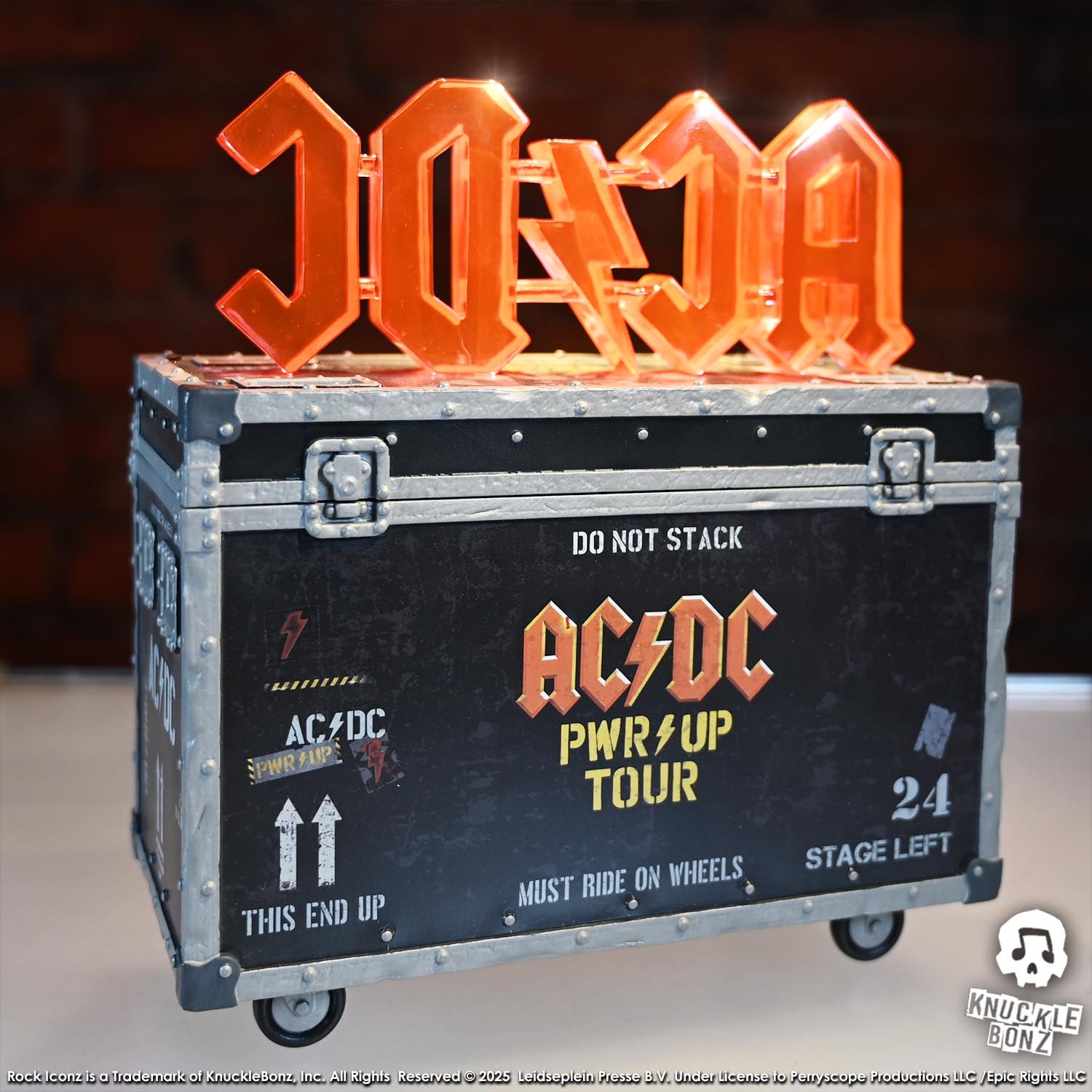 AC/DC PWR UP Road Case KnuckleBonz Statue