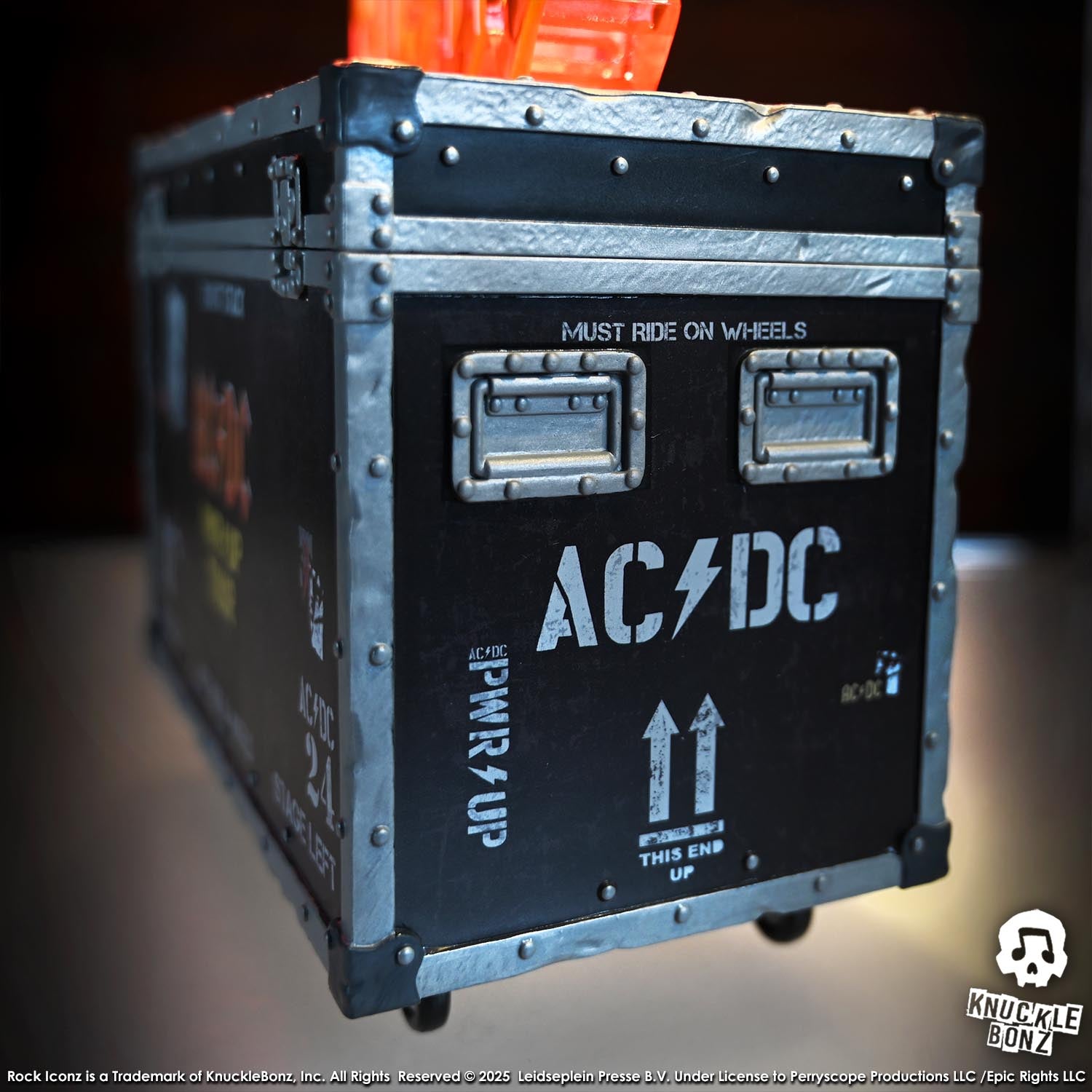 AC/DC PWR UP Road Case KnuckleBonz Statue