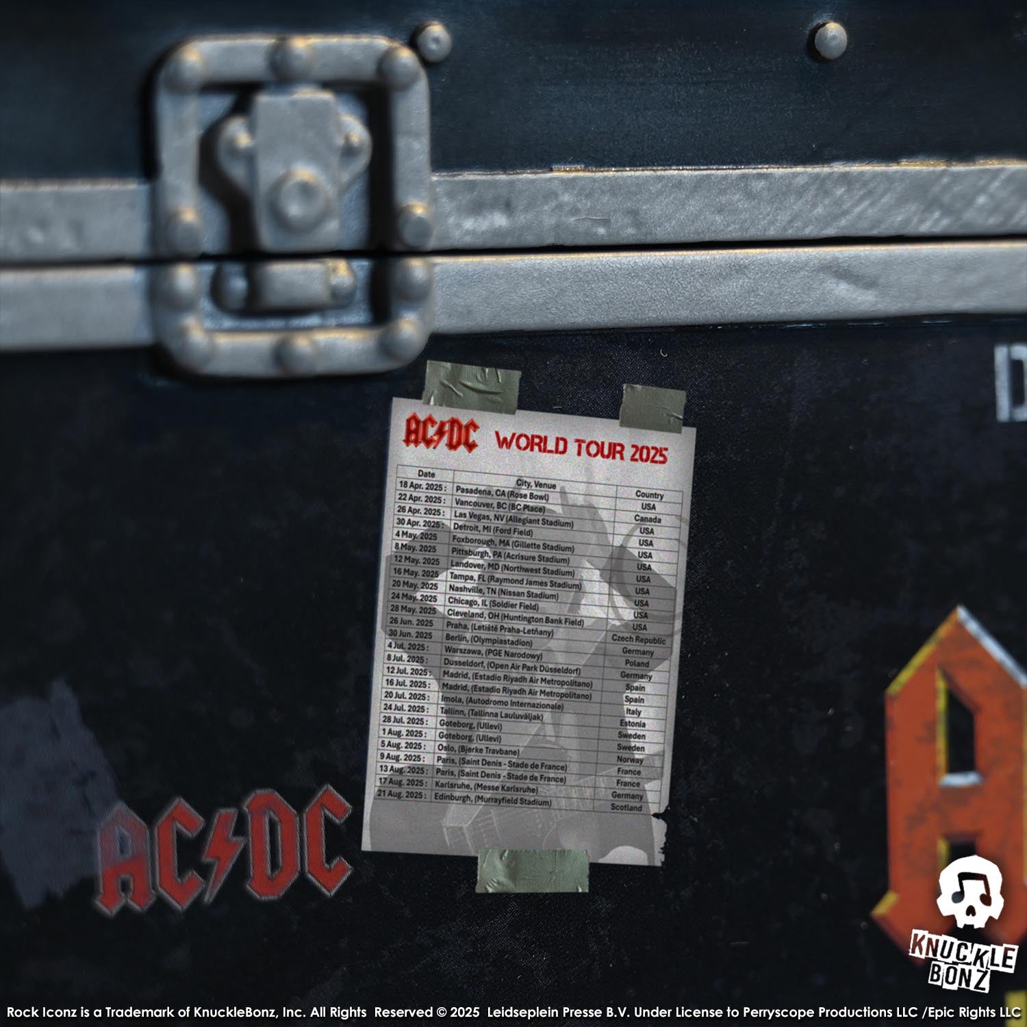AC/DC PWR UP Road Case KnuckleBonz Statue