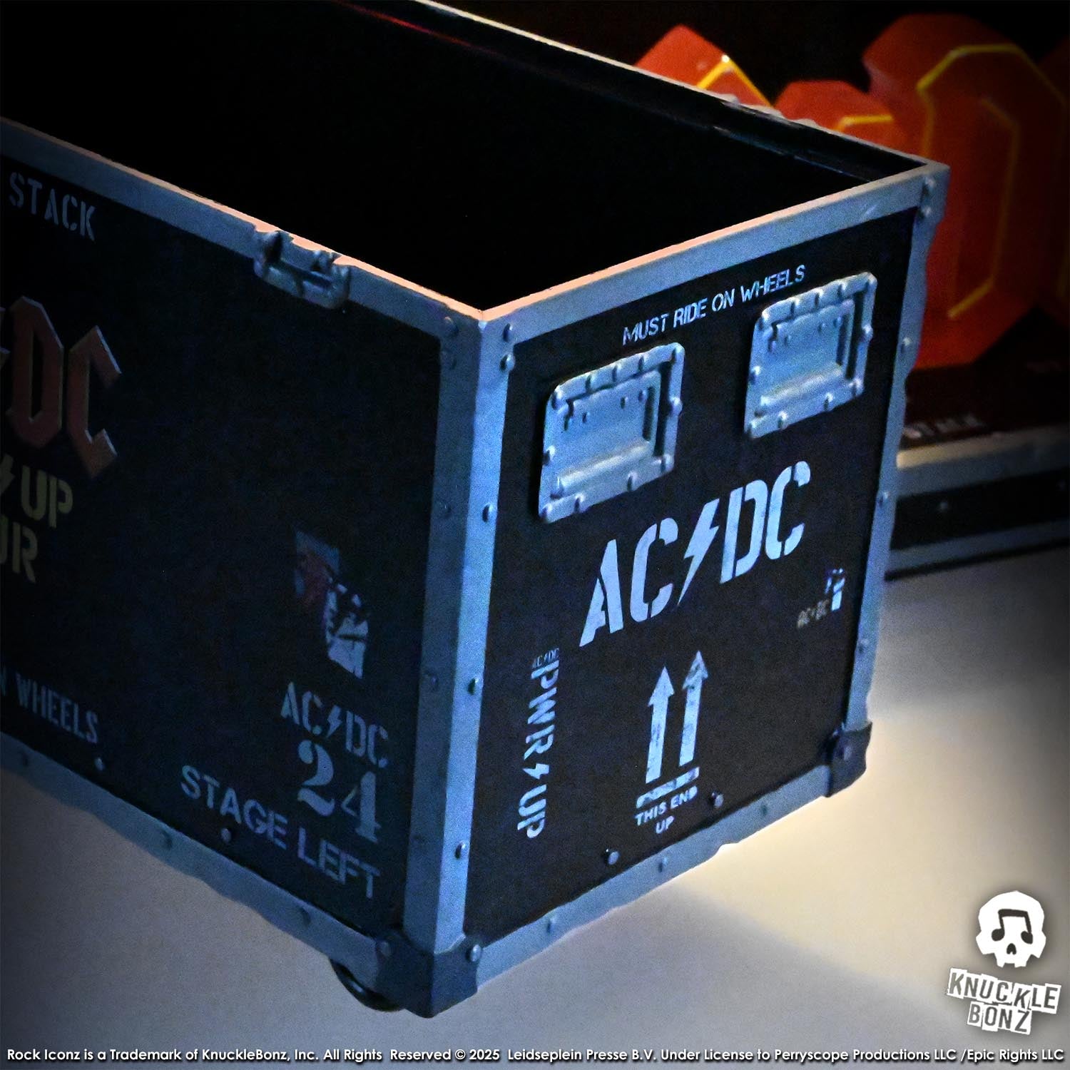 AC/DC PWR UP Road Case KnuckleBonz Statue