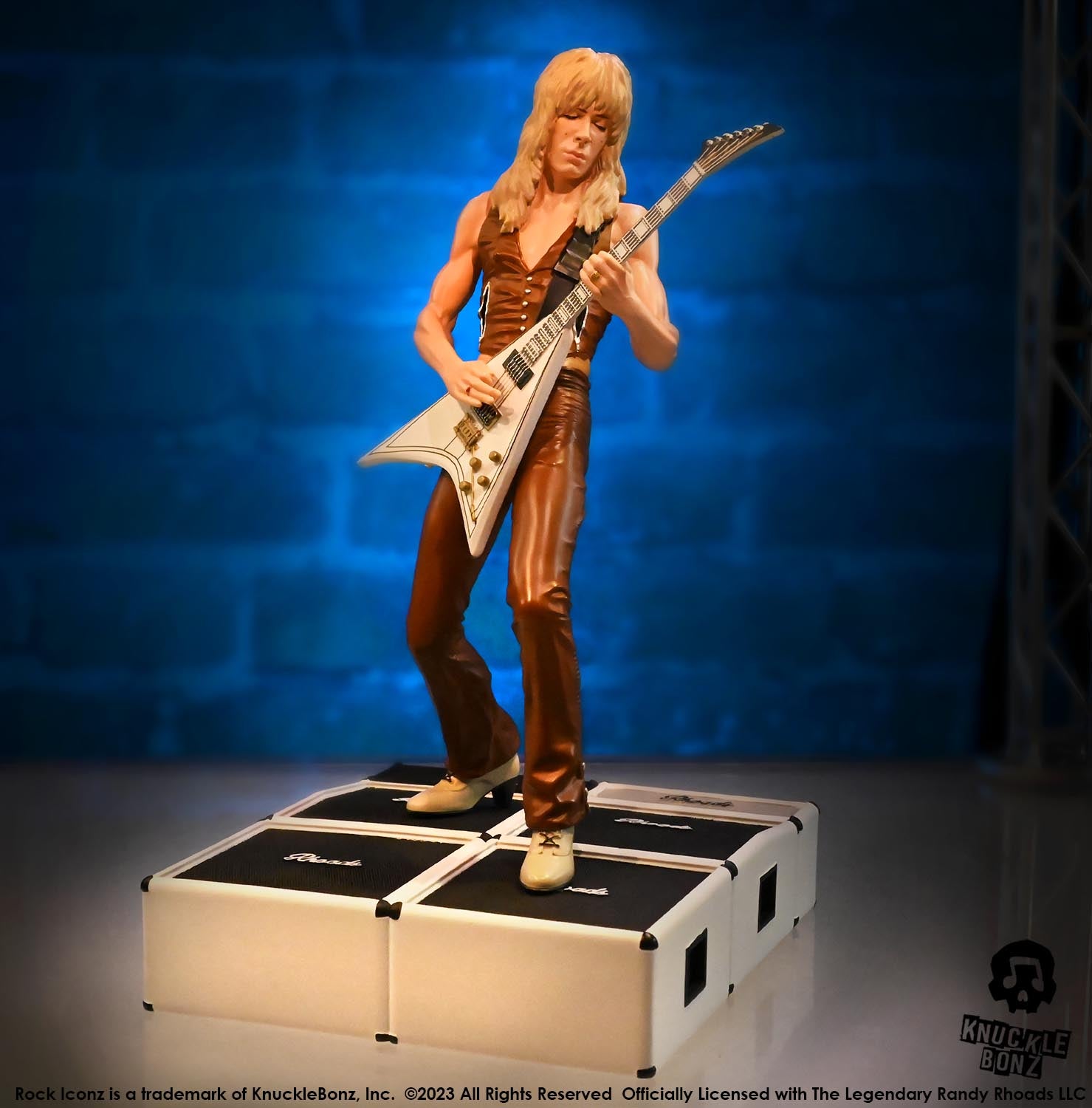 Randy Rhoads III White Guitar Variant KnuckleBonz Statue