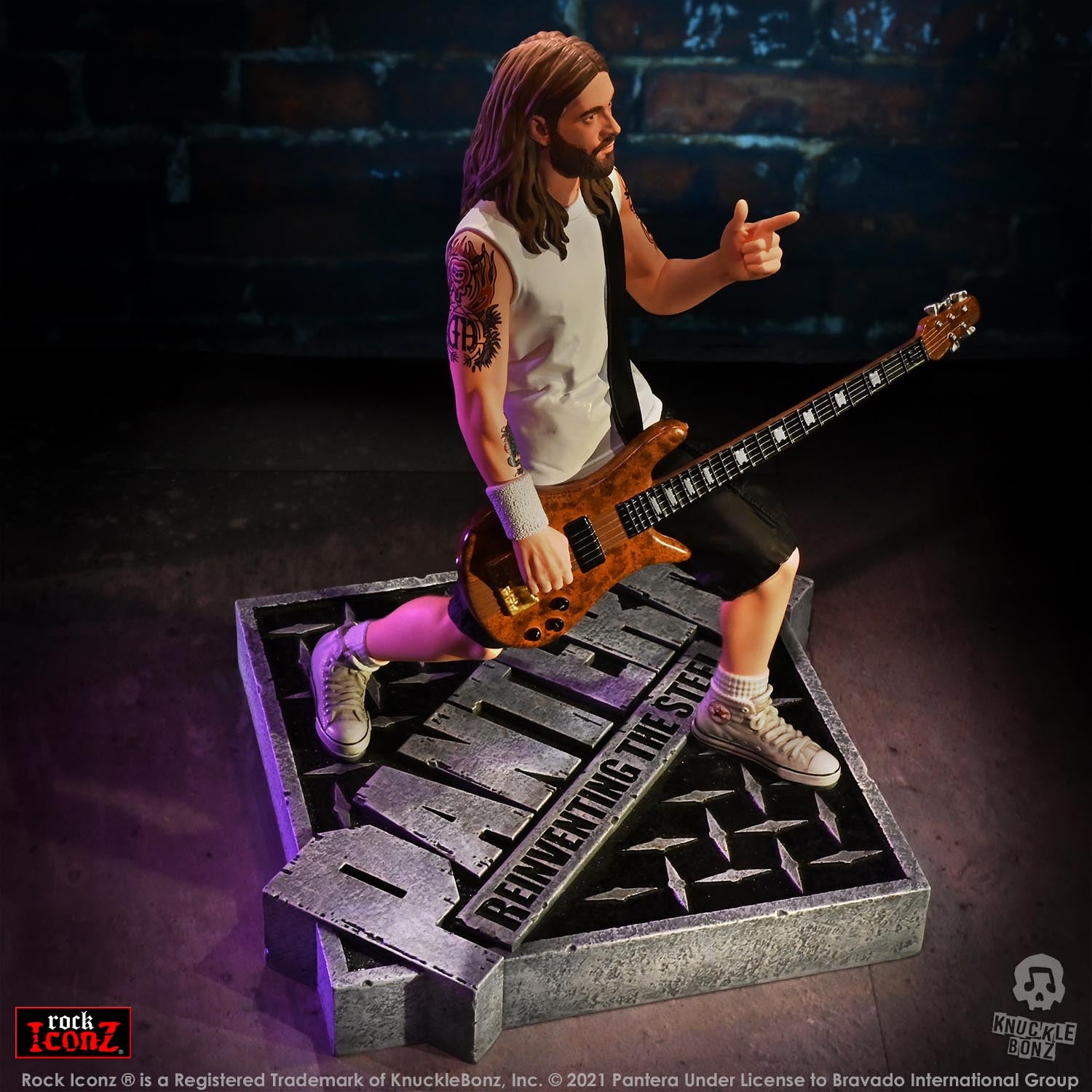 Pantera Rex Brown (Reinventing the Steel) KnuckleBonz Statue