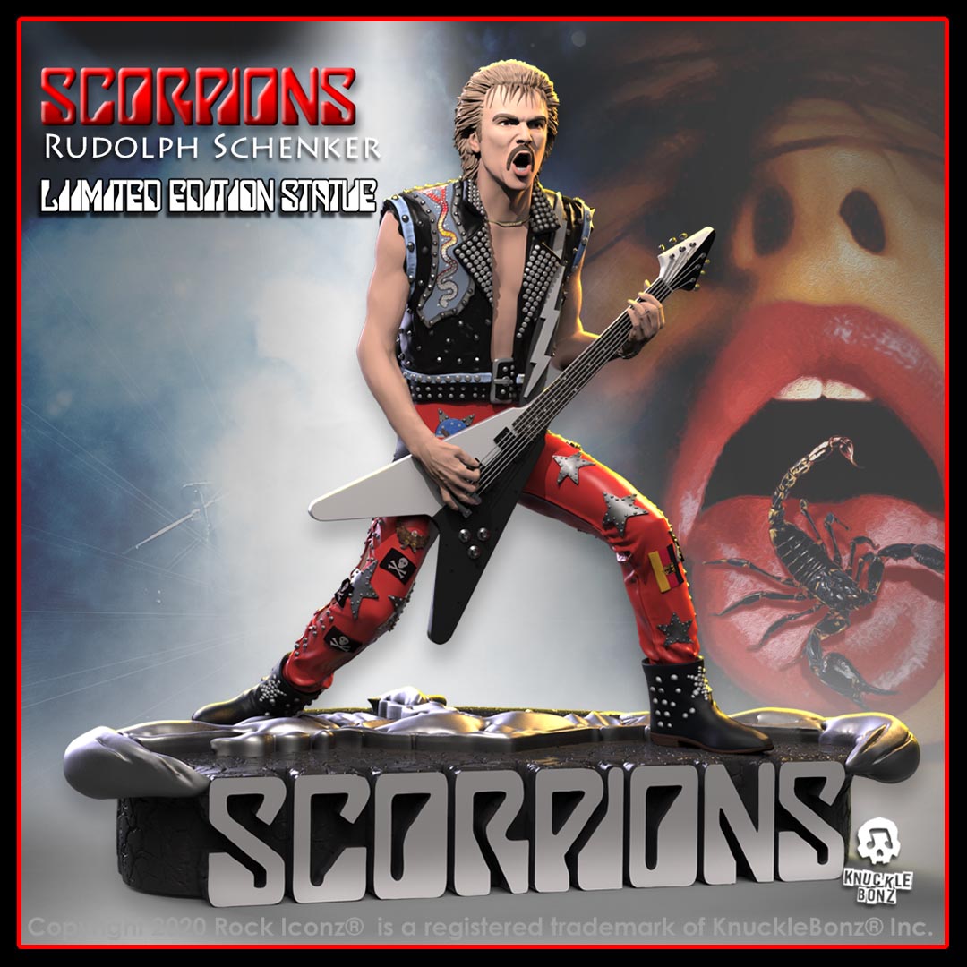 Scorpions Rudolf Schenker KnuckleBonz Statue