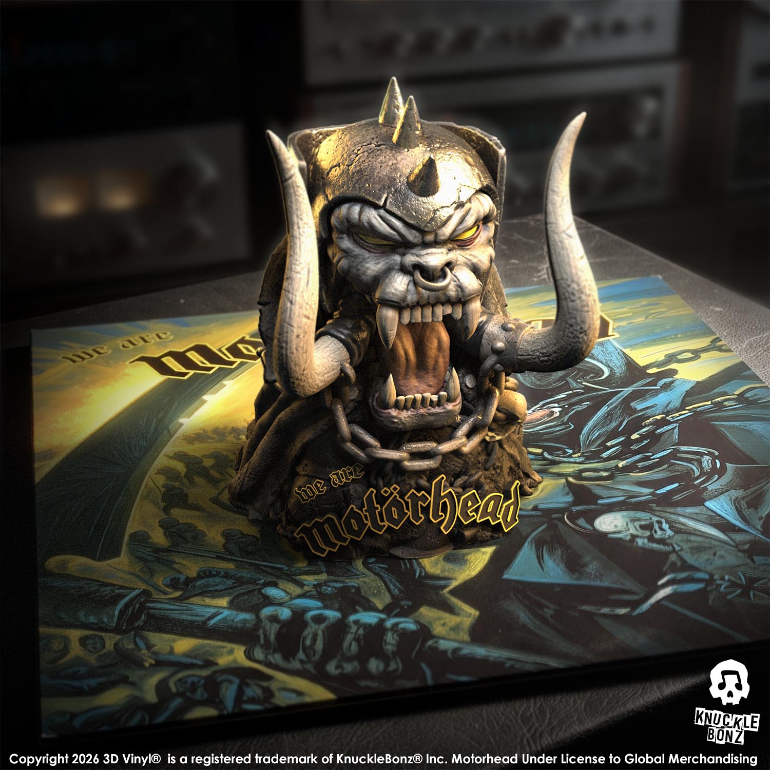 We Are Motörhead Warpig (Motörhead) 3D Vinyl KnuckleBonz Statue