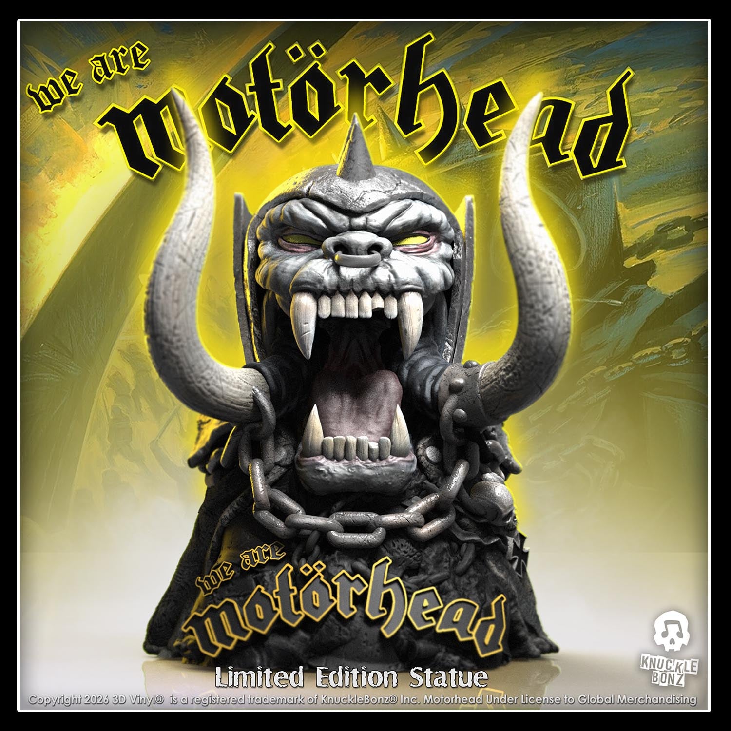 Motörhead warpig スタチュー We Are Motörhead Warpig (Motörhead) 3D Vinyl KnuckleBonz Statue